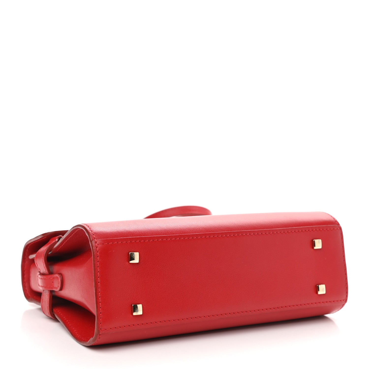 Delvaux Calfskin Mini Tempete Satchel Red 4 of 10