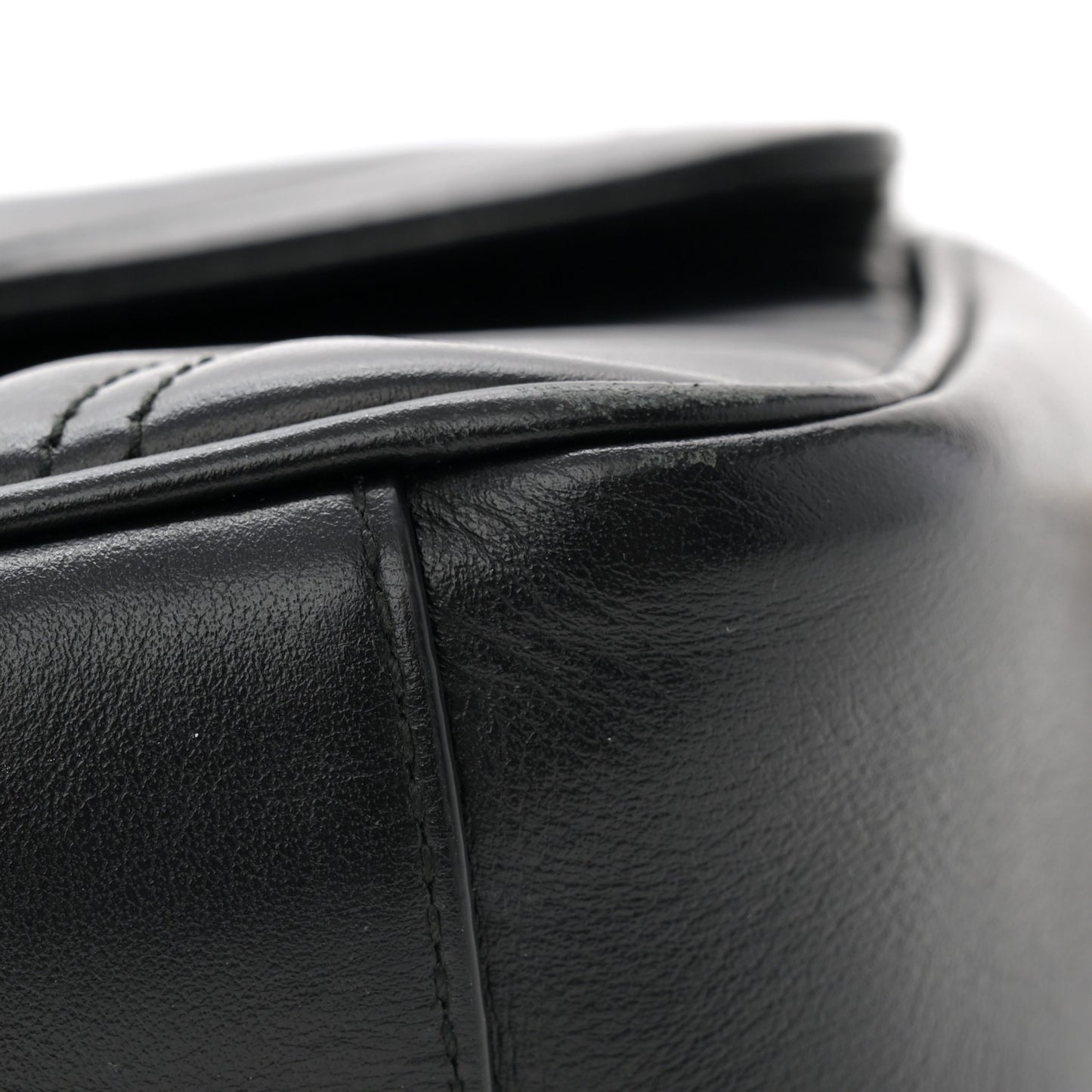 Calfskin Matelasse Small GG Marmont Shoulder Bag Black
