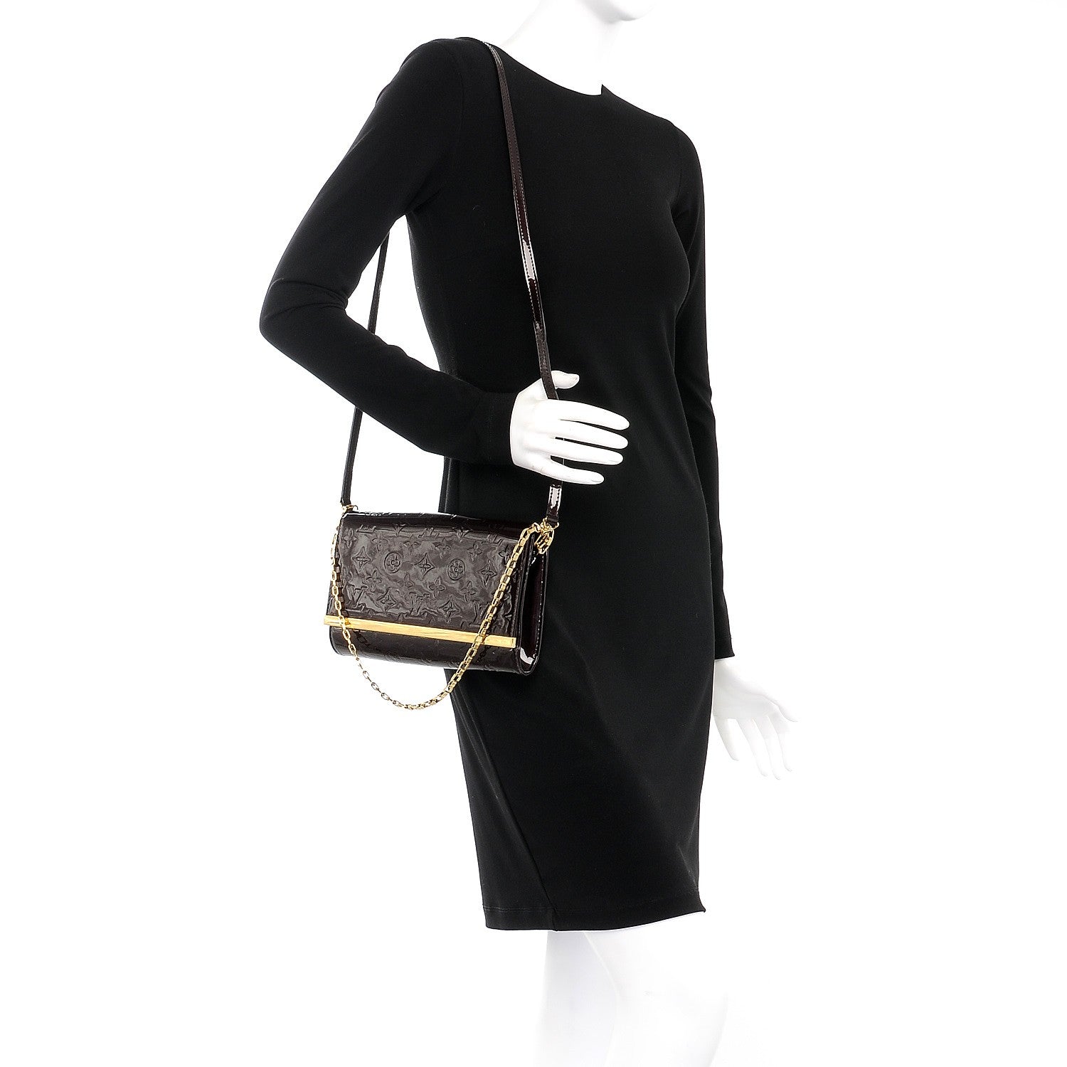 Louis Vuitton Vernis Ana Clutch Amarante 2 of 6