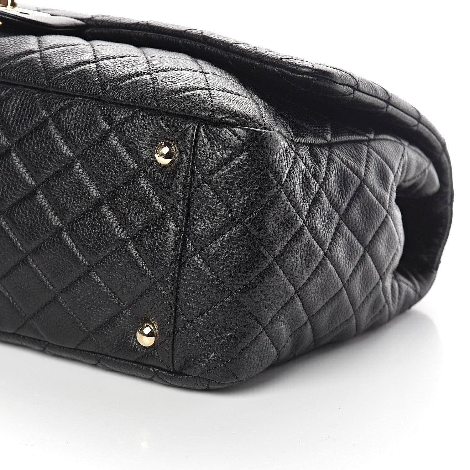 Chanel Calfskin Quilted XXL Travel Flap Bag Black 10 of 10