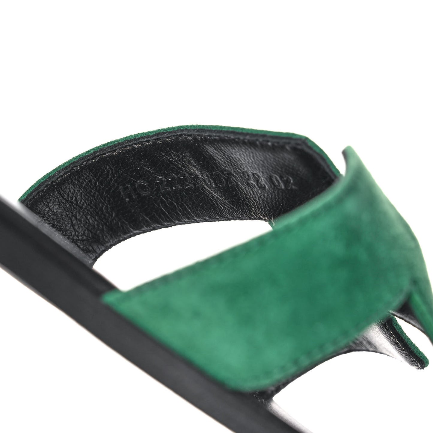 Suede Goatskin Oran Sandals 39 Vert Electrique