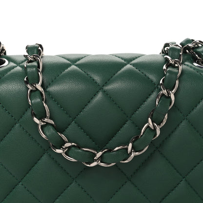 Chanel Lambskin Quilted Mini Square Flap Green 8 of 10