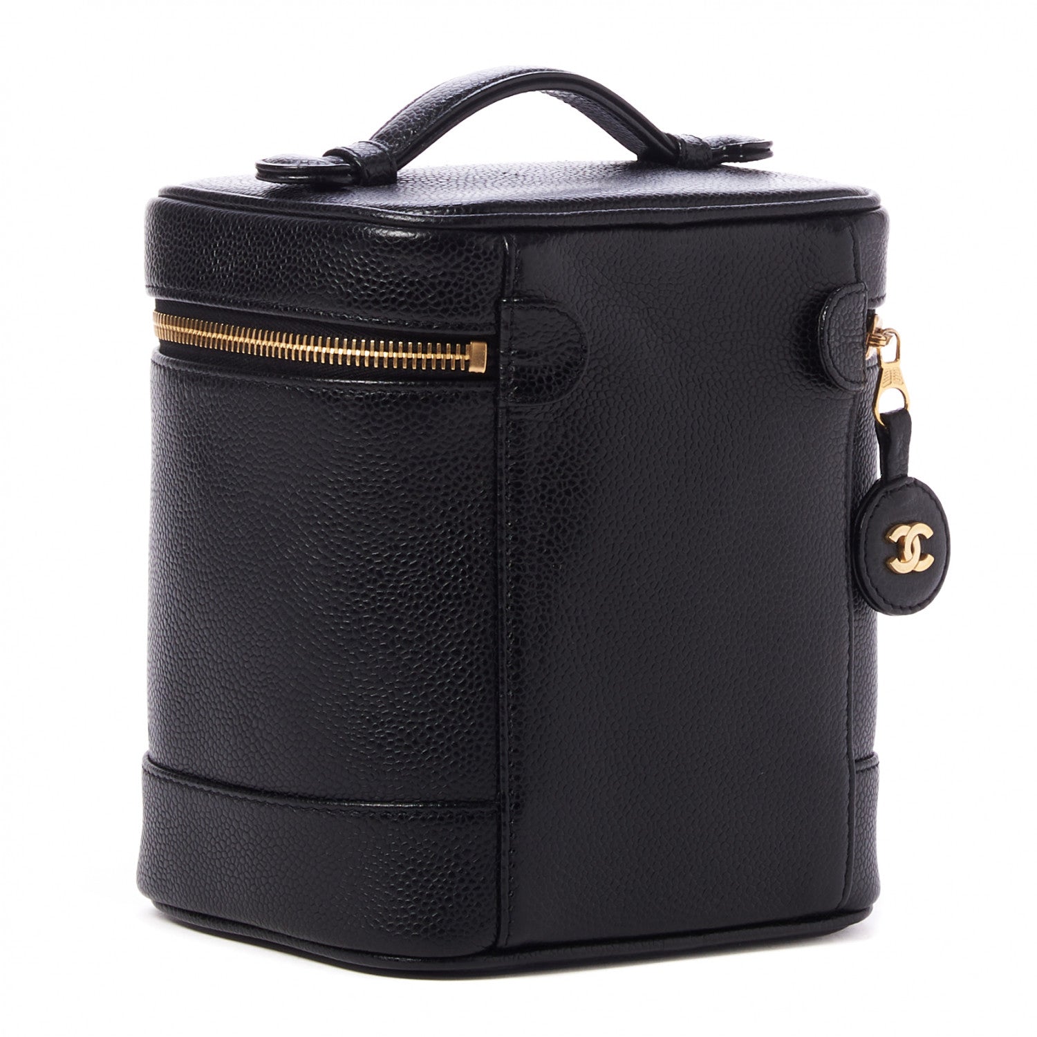 Chanel Caviar Vanity Cosmetic Case Black 2 of 8