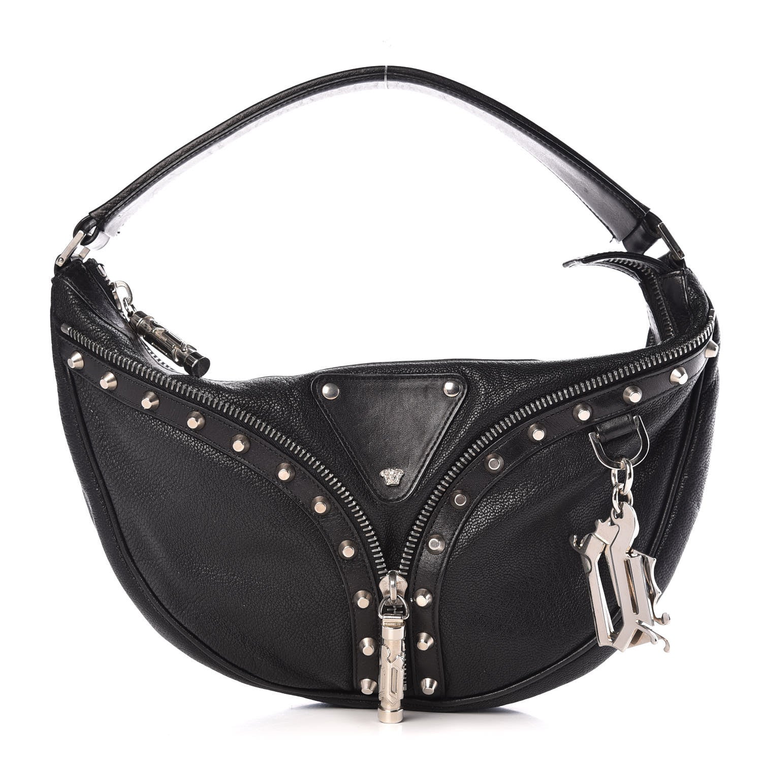 Versace Calfskin Mini Hobo Black 1 of 8