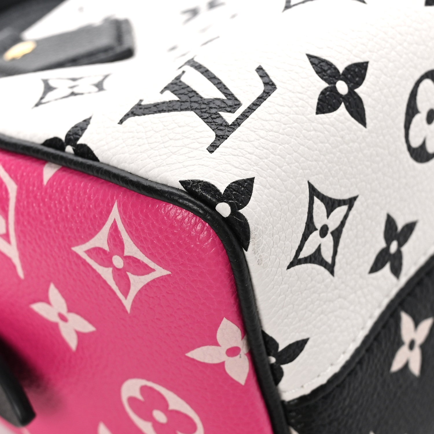 Louis Vuitton Empreinte Monogram Spring in the City Speedy Bandouliere 20 Black White Pink 10 of 12