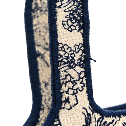 Christian Dior Canvas Embroidered Mini Toile De Jouy Book Tote Blue 10 of 10