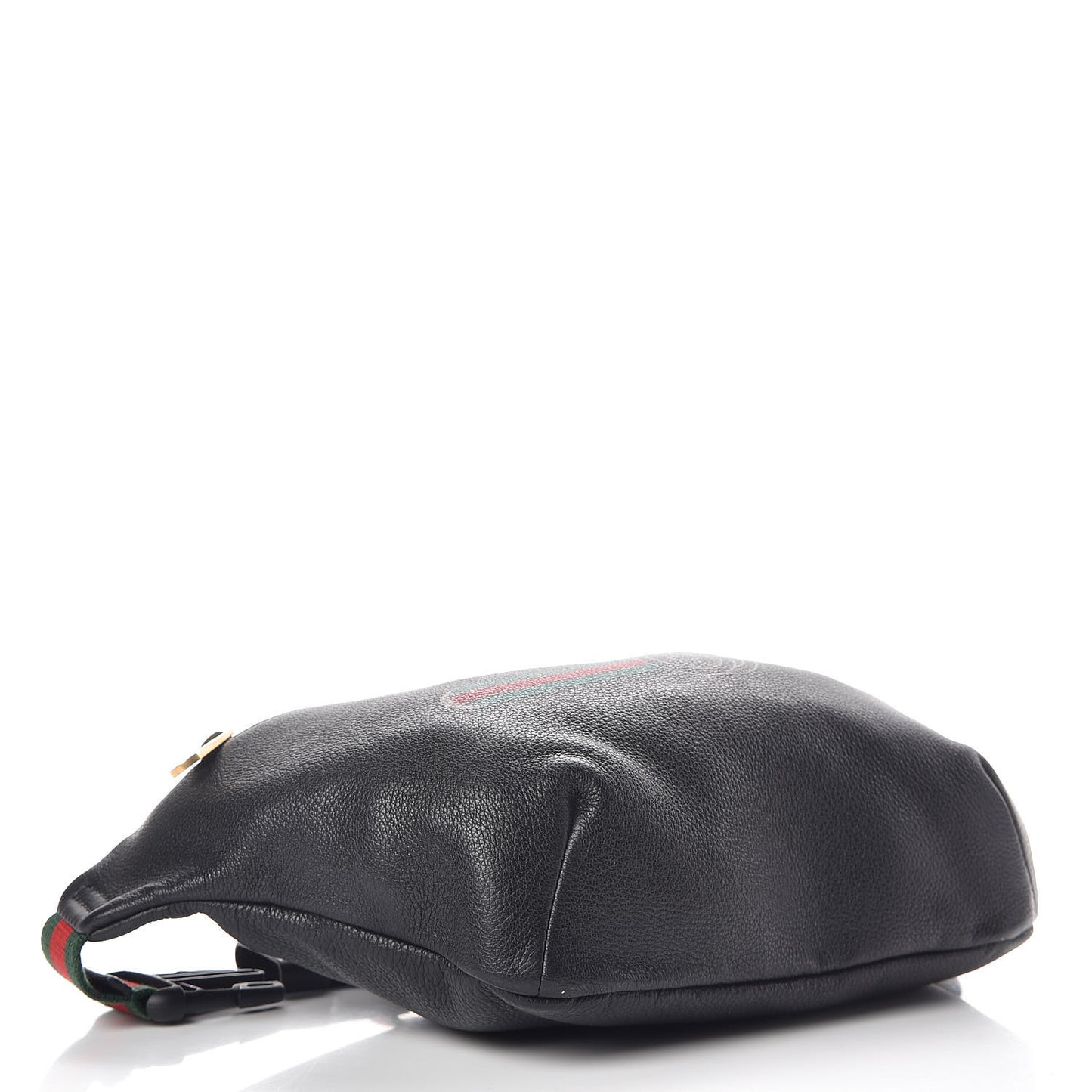Grained Calfskin Logo Belt Bag Black