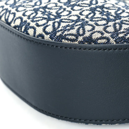 Loewe Jacquard Anagram Calfskin Small Luna Navy Black 10 of 11