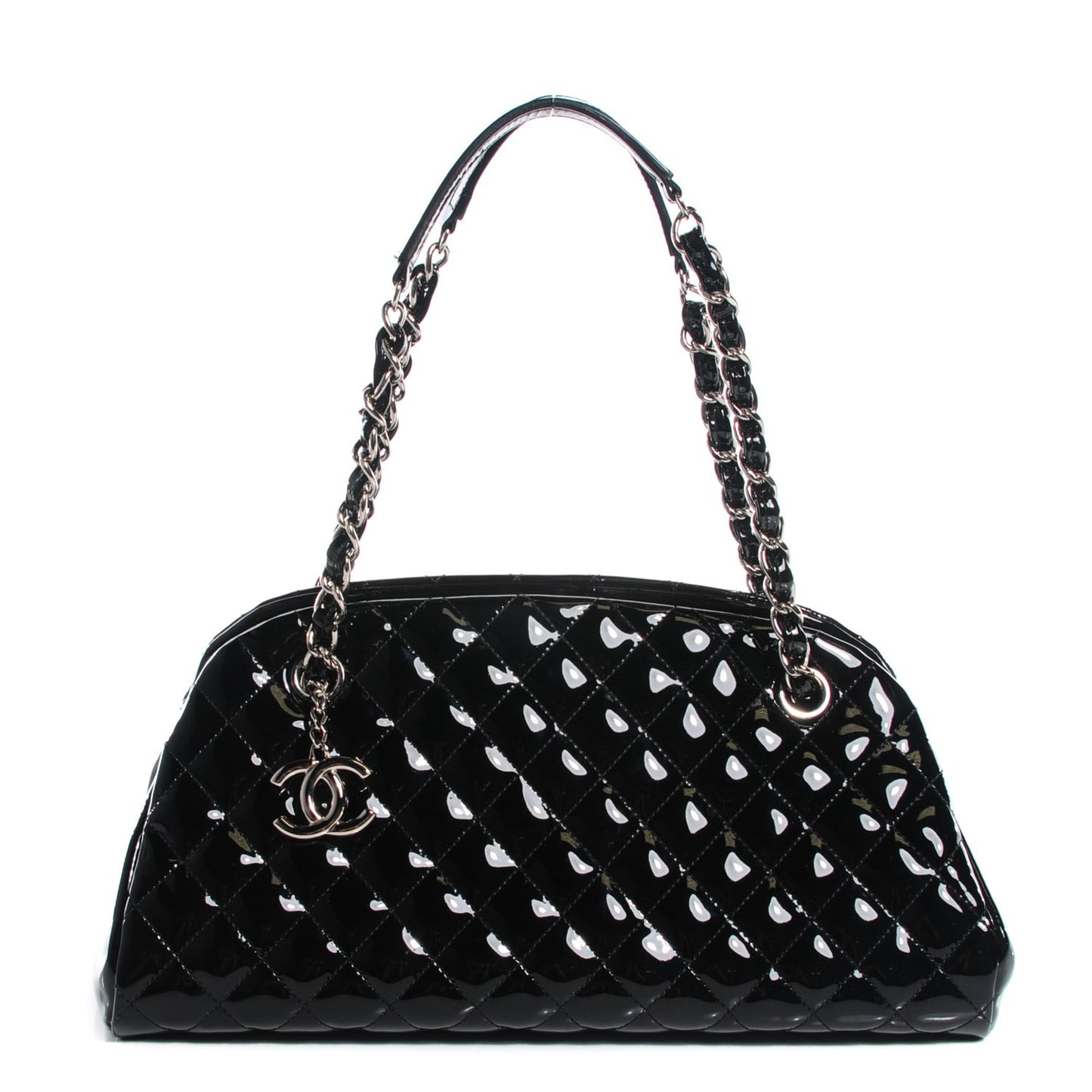 Patent Quilted Medium Just Mademoiselle Black