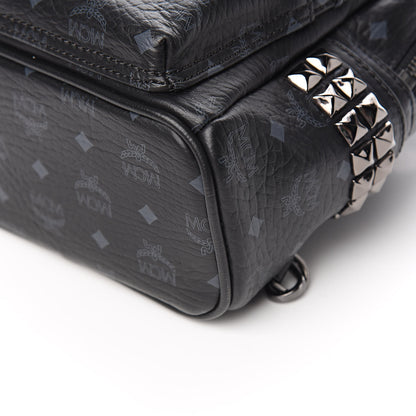 MCM Visetos Side Stud X-Mini Stark Bebe Boo Backpack Black 8 of 9