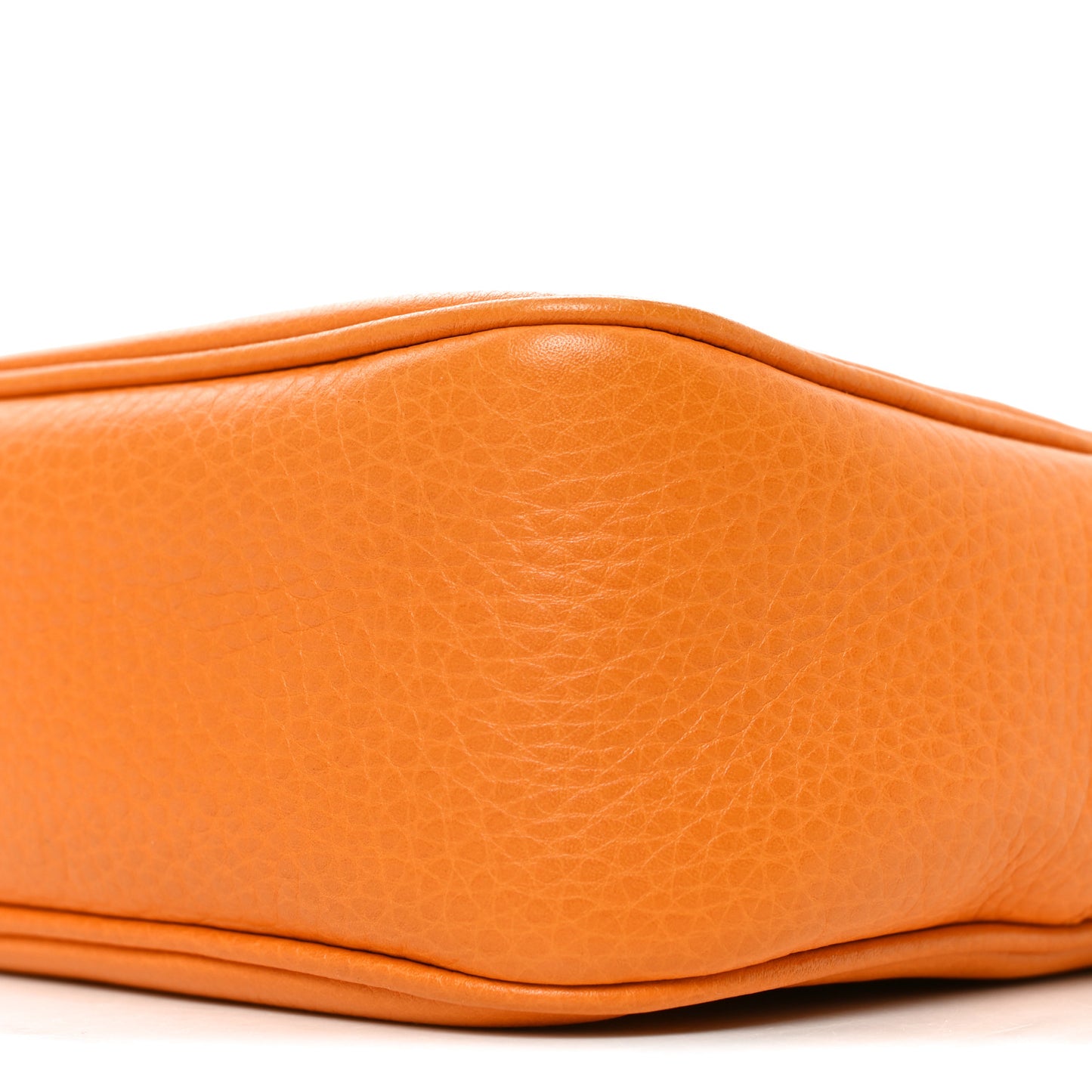Pebbled Calfskin Small Soho Disco Bag Curcuma
