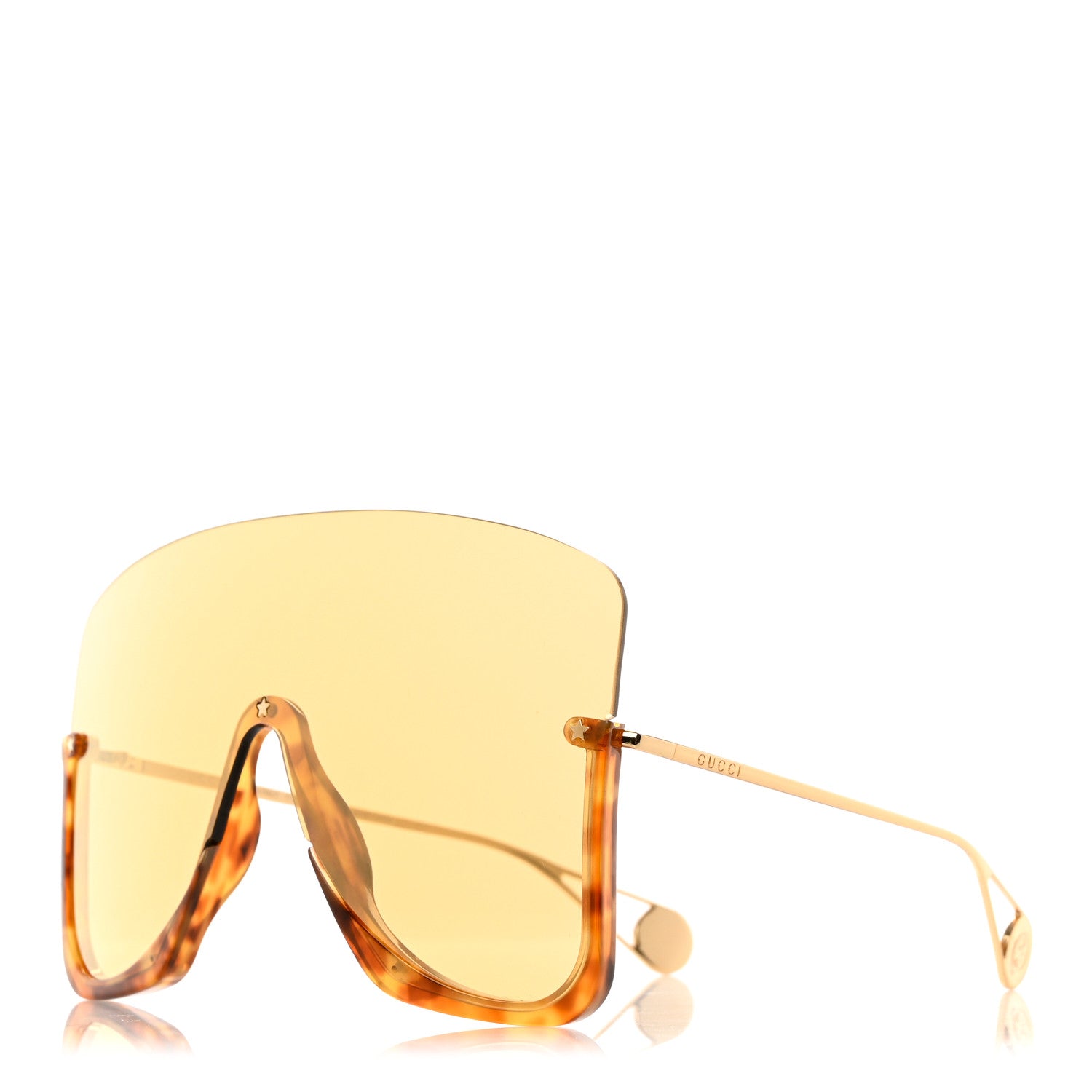 Gucci Acetate Oversized Aviator Sunglasses GG0540S Tortoise 1 of 6