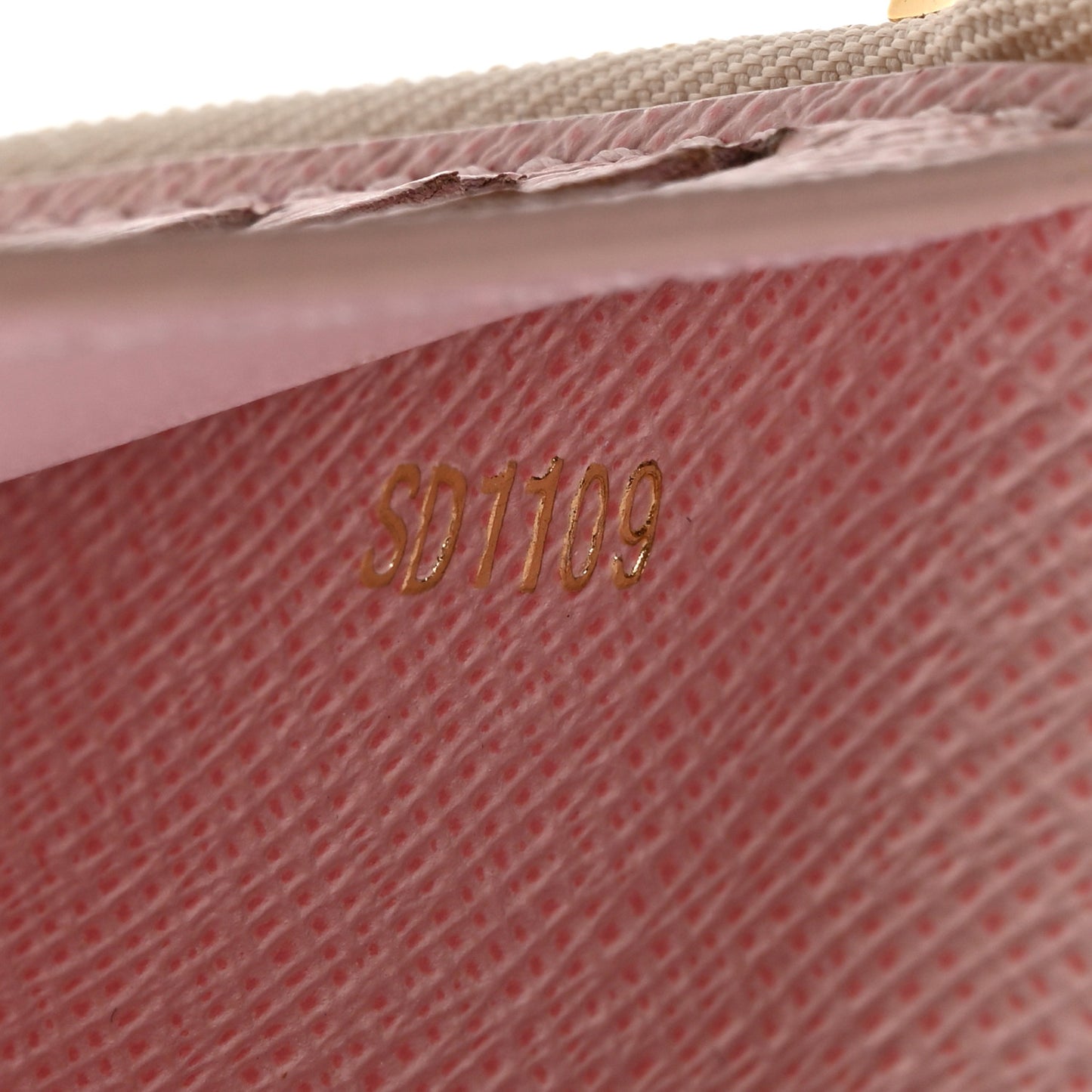 Damier Azur Victorine Wallet Rose Ballerine