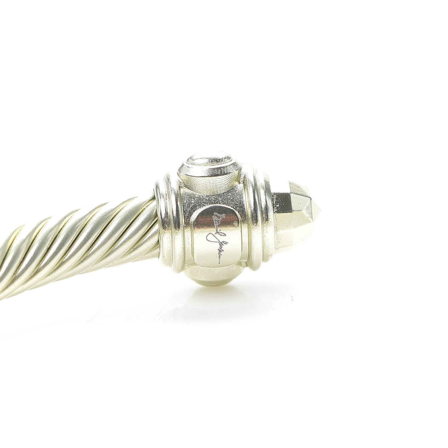 David Yurman Aluminum 5mm Renaissance Bracelet Pale Gold 4 of 6