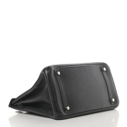 Hermes Taurillon Clemence Birkin 30 Black 4 of 15