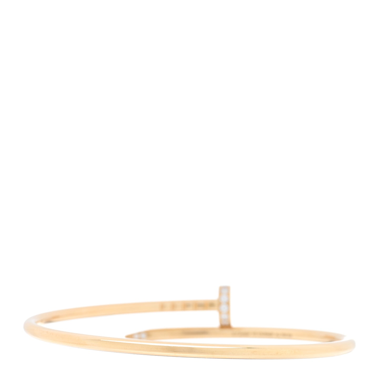 18K Yellow Gold Diamond Small Juste Un Clou Bracelet 15