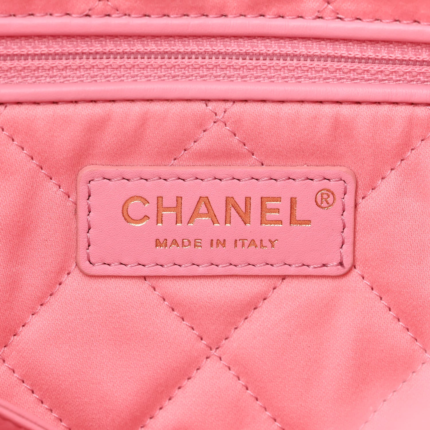 Chanel Shiny Calfskin Quilted Small Chanel 22 Pink 8 of 12