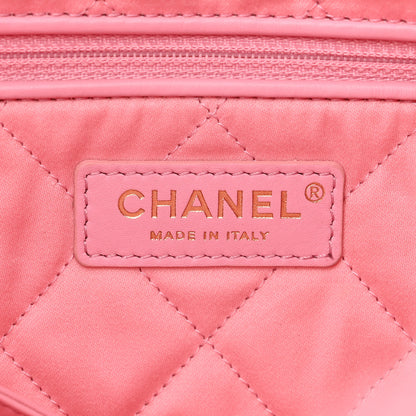 Chanel Shiny Calfskin Quilted Small Chanel 22 Pink 8 of 12
