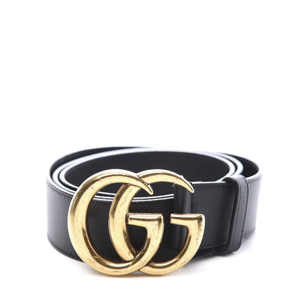 Gucci Calfskin Double G 40mm Belt 85 34 Black 1 of 7
