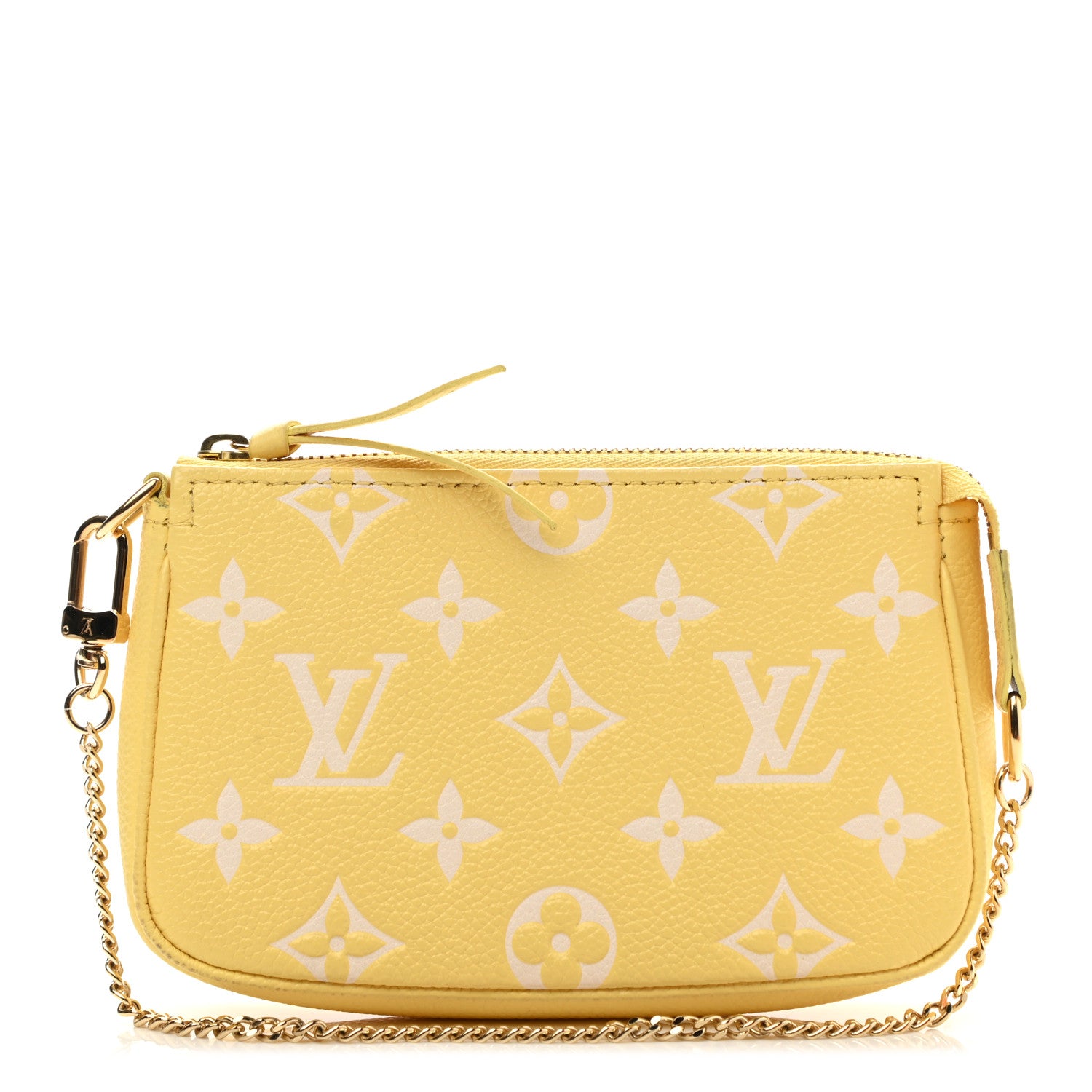Louis Vuitton Empreinte Monogram Mini Pochette Accessories Lemon Curd Yellow 1 of 10