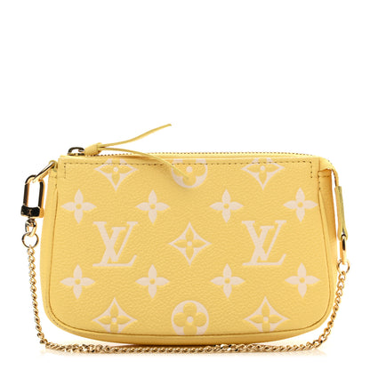 Louis Vuitton Empreinte Monogram Mini Pochette Accessories Lemon Curd Yellow 1 of 10