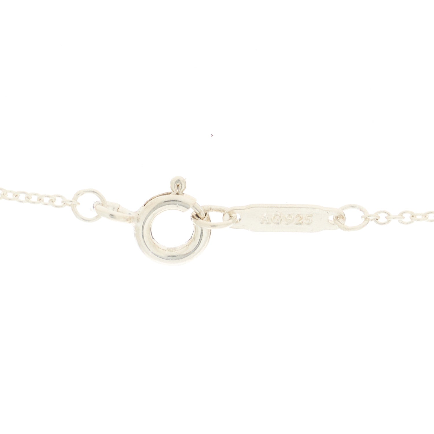 Tiffany Sterling Silver Rubedo Small Interlocking Circles Pendant Necklace 4 of 5