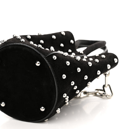 Alexander Wang Suede Studded Mini Roxy Bucket Bag Black 10 of 10