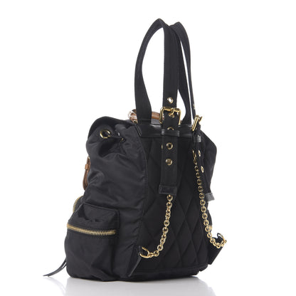 Burberry Nylon Medium Rucksack Backpack Black 2 of 9