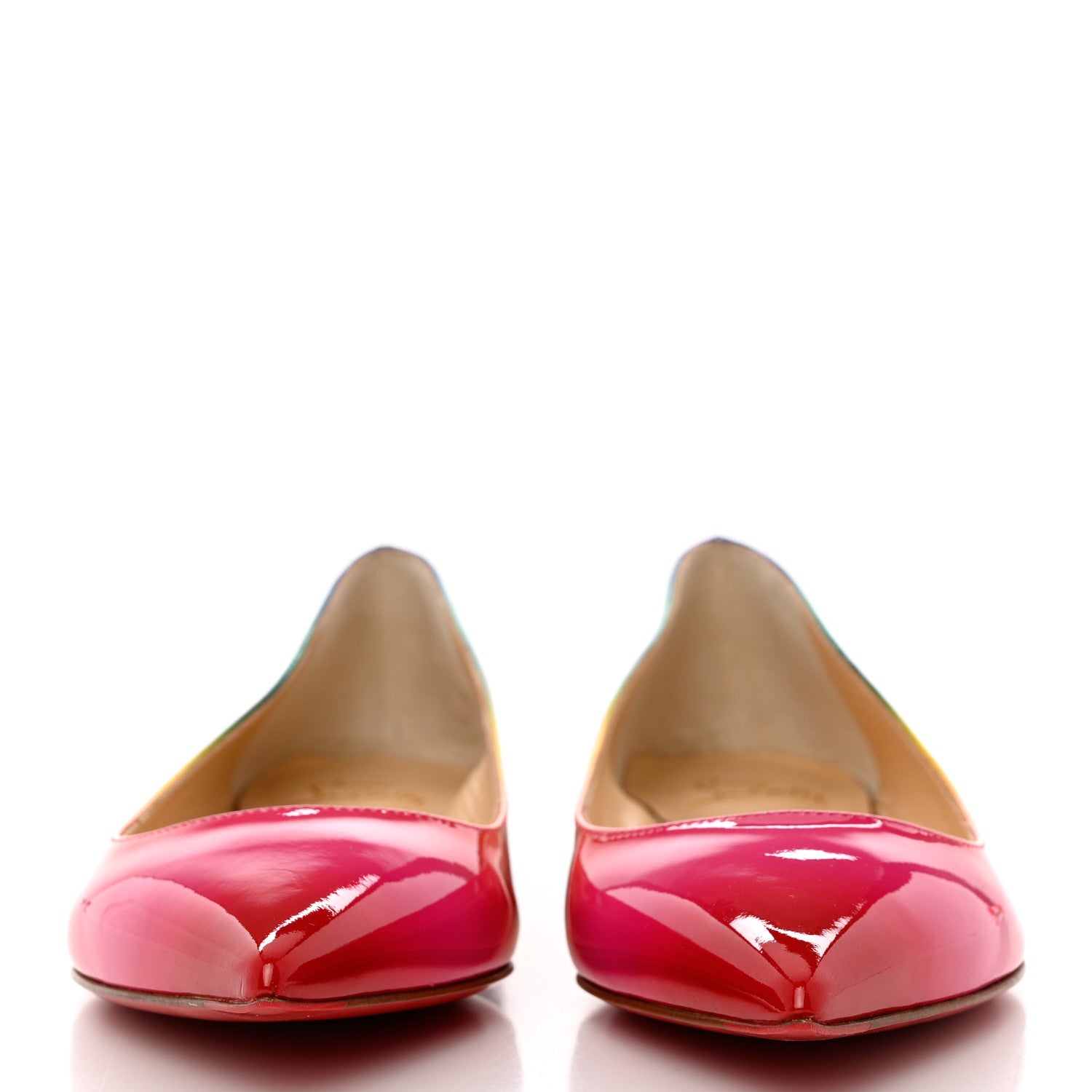 Christian Louboutin Patent Rainbow Ballalla Flats 39 Multicolor 2 of 11