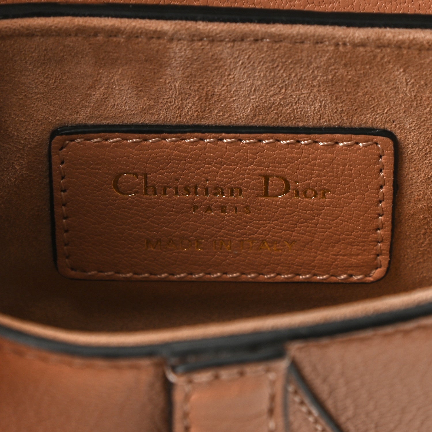 Christian Dior Goatskin Micro Saddle Bag Rose Des Vent 6 of 10