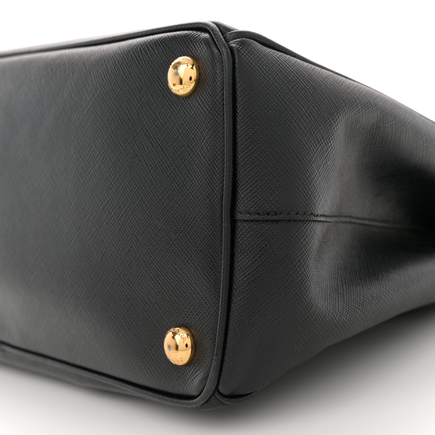 Saffiano Small Galleria Double Zip Tote Black