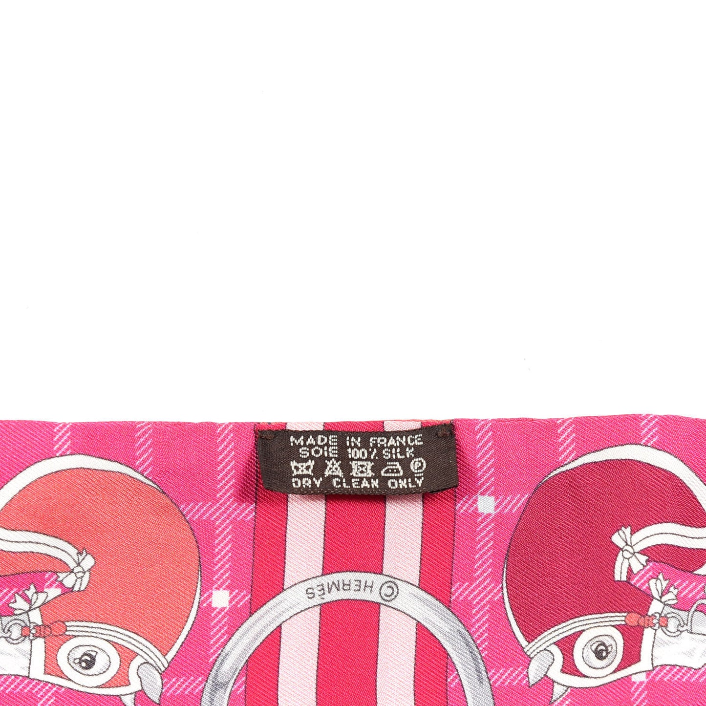 Silk Tatersale Twilly Fuchsia Rouge Vif Corail