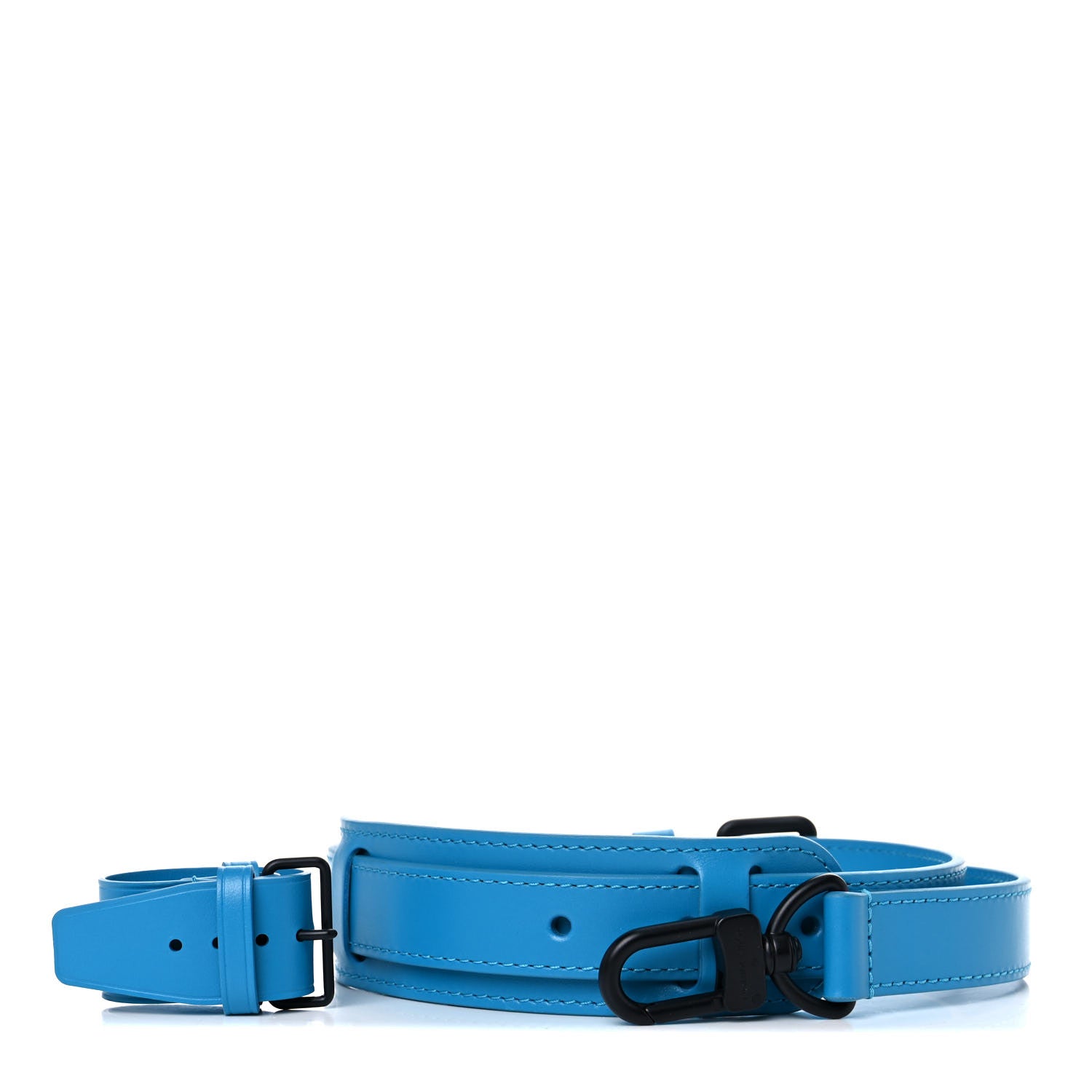 Louis Vuitton Calfskin Adjustable Shoulder Strap And Luggage Loop Blue 1 of 8