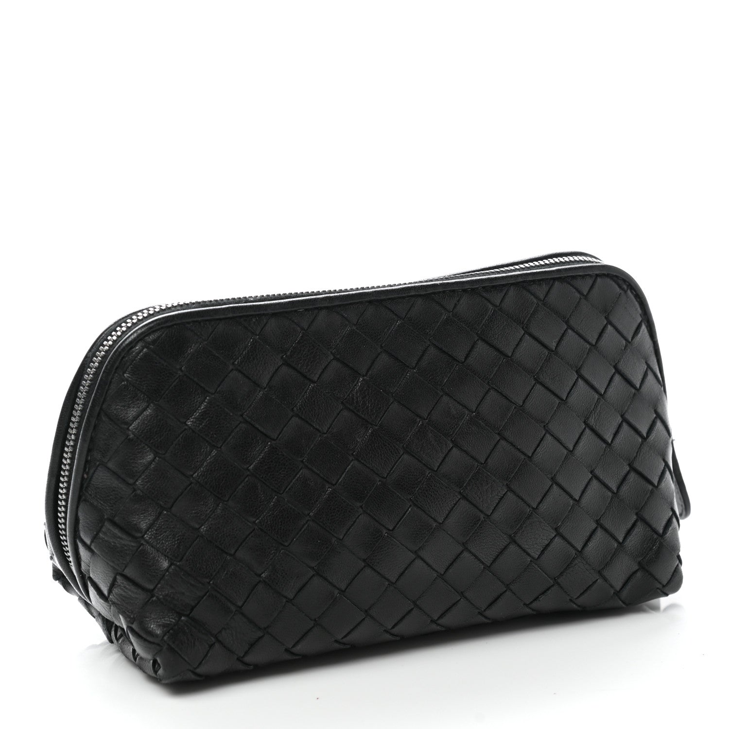 Bottega Veneta Nappa Intrecciato Small Cosmetic Pouch Black 3 of 7