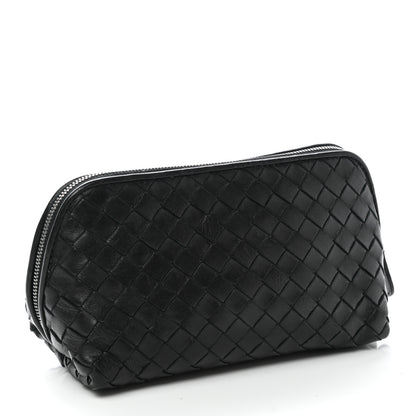 Bottega Veneta Nappa Intrecciato Small Cosmetic Pouch Black 3 of 7