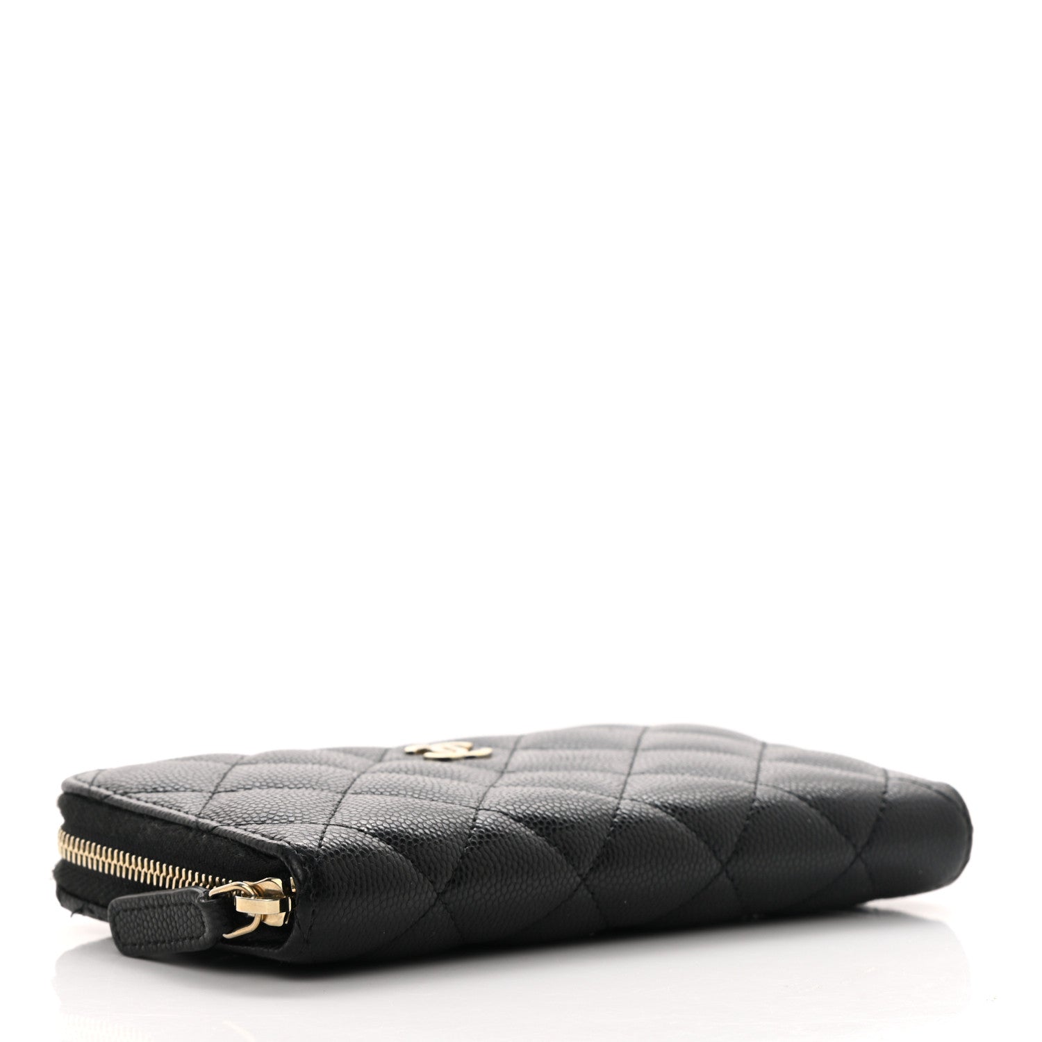 Chanel Caviar Quilted Medium Zip Around Wallet Black 4 of 8