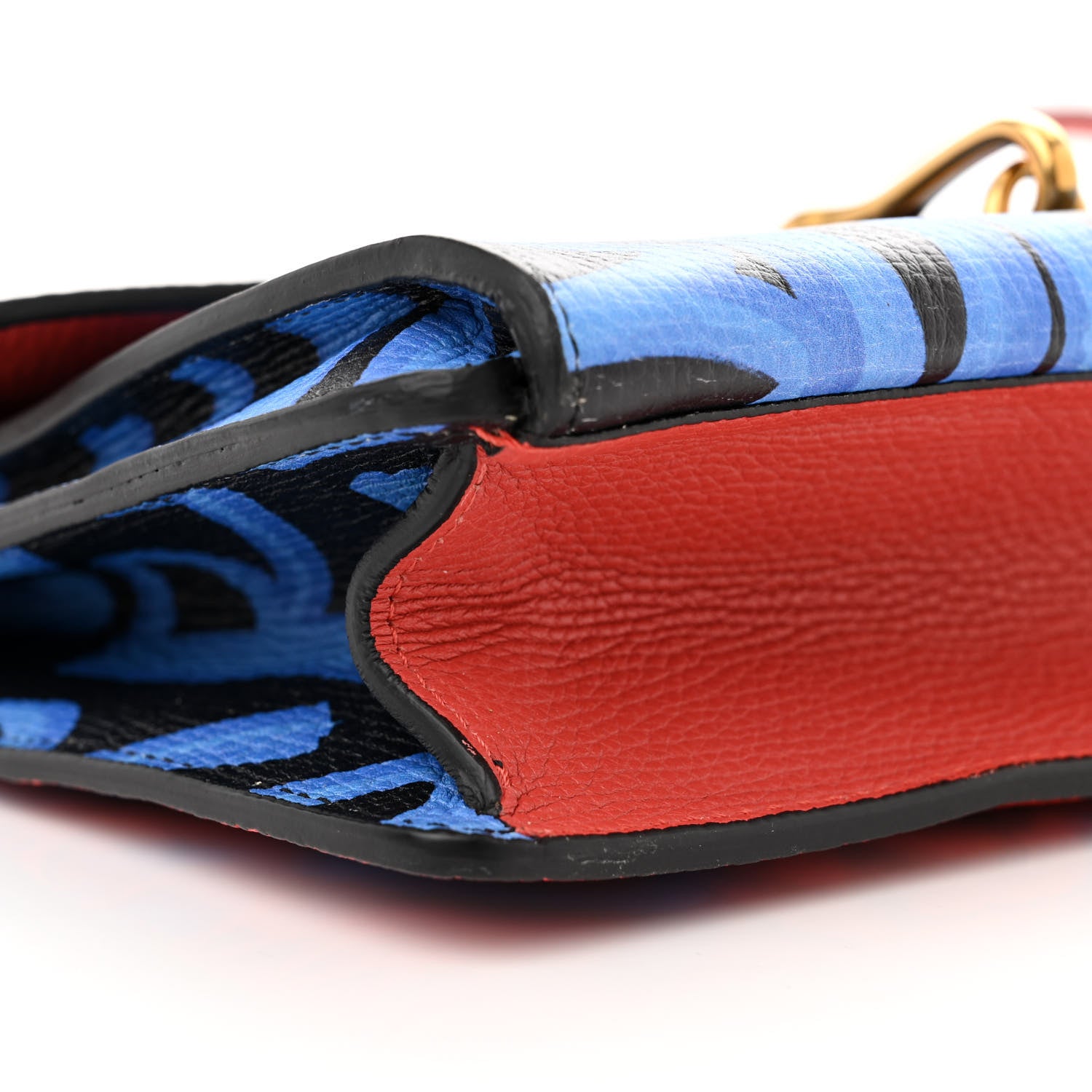 Burberry Calfskin Graffiti Print Small Macken Crossbody Bag Black 9 of 11