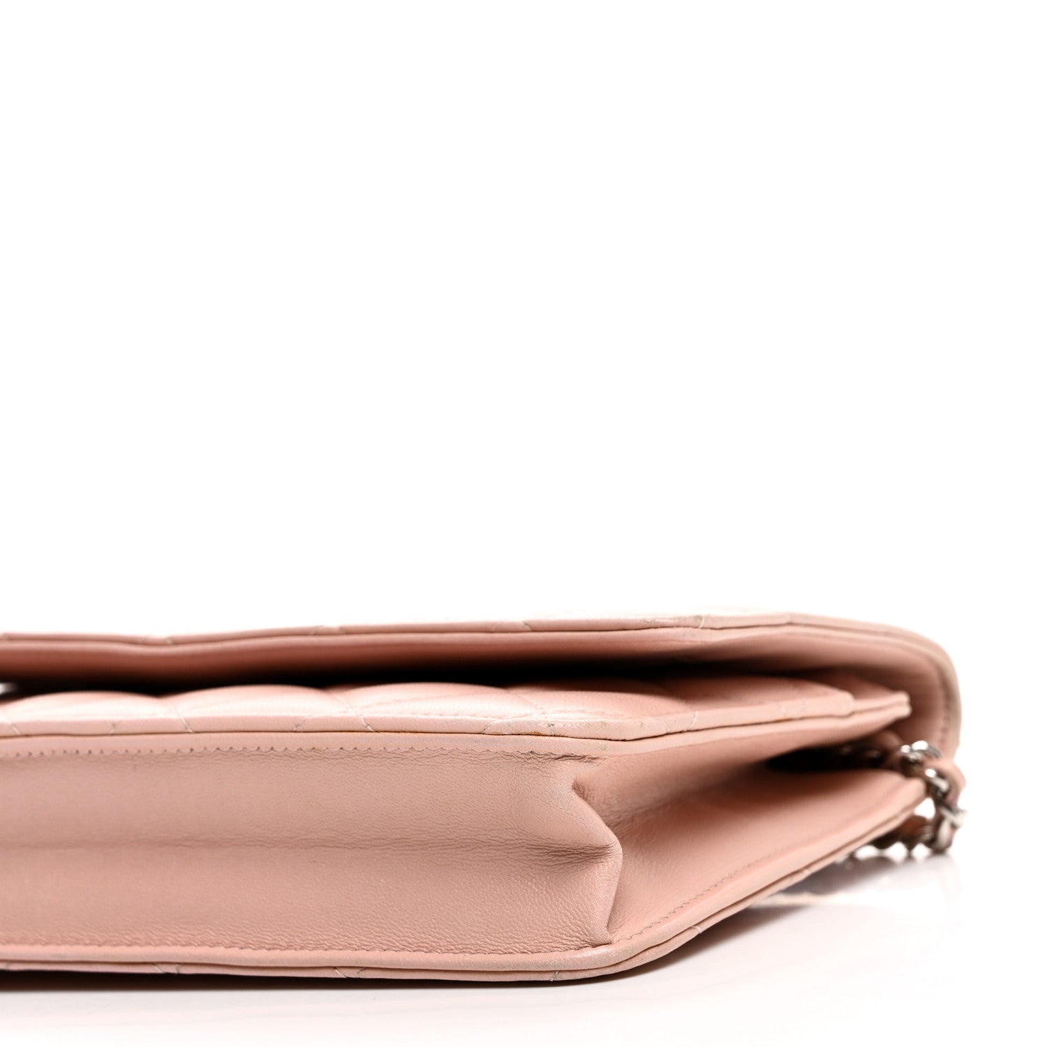 Chanel Lambskin Quilted Wallet On Chain WOC Pink 11 of 12