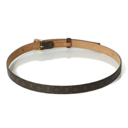 Louis Vuitton Monogram Belt w Gold Buckle 80 32 2 of 8
