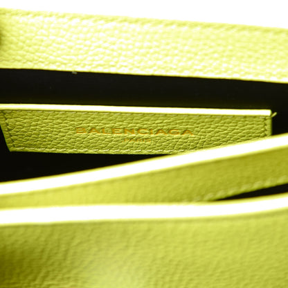 Balenciaga Grained Calfskin Le Dix Nano Soft Cartable Jaune Fluo 6 of 7