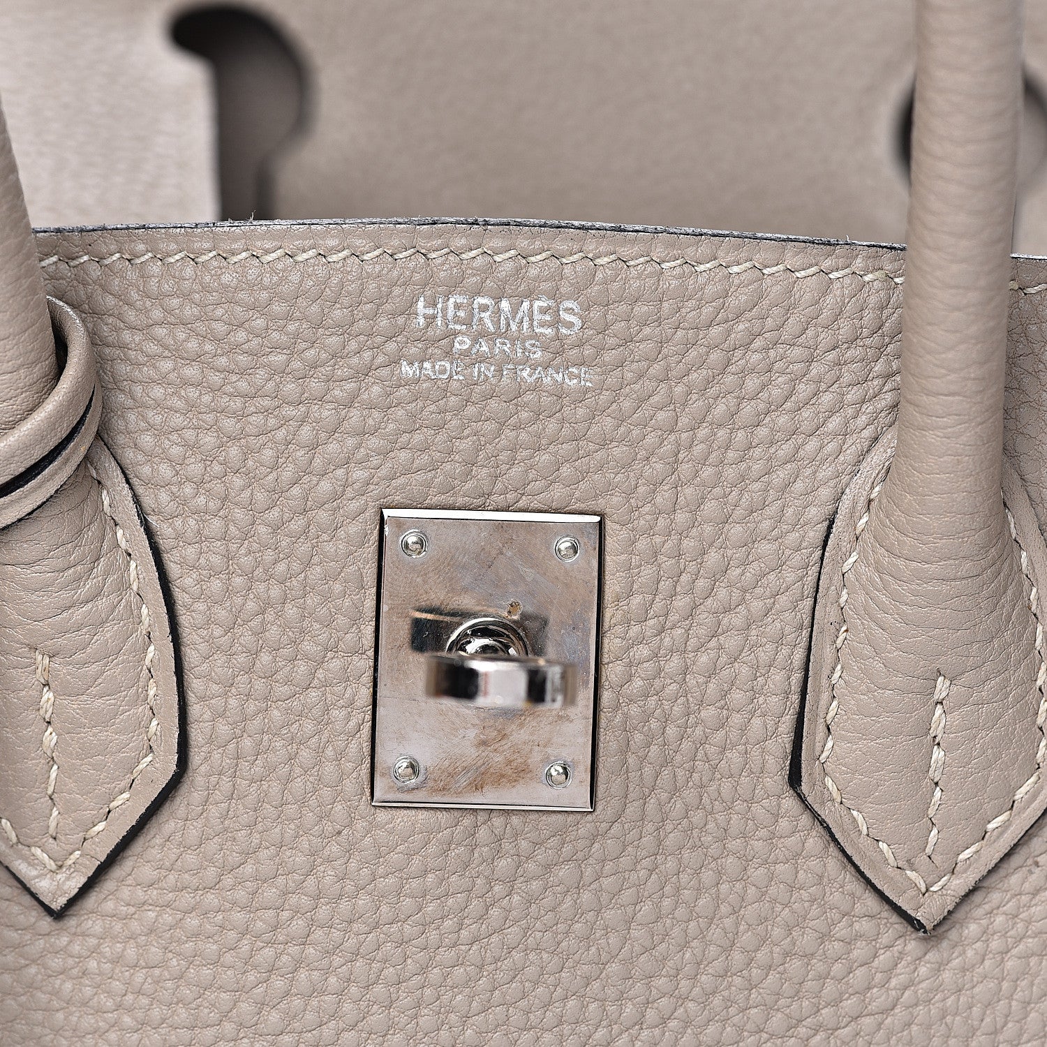 Hermes Togo Birkin 25 Gris Tourterelle 7 of 33