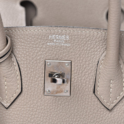 Hermes Togo Birkin 25 Gris Tourterelle 7 of 33