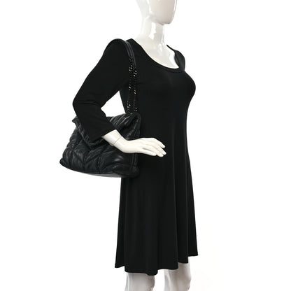 Chanel Sequin Embroidered Single Flap Black Silver 4 of 9