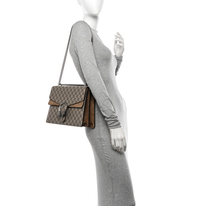 Gucci GG Supreme Monogram Medium Dionysus Shoulder Bag Taupe 2 of 10