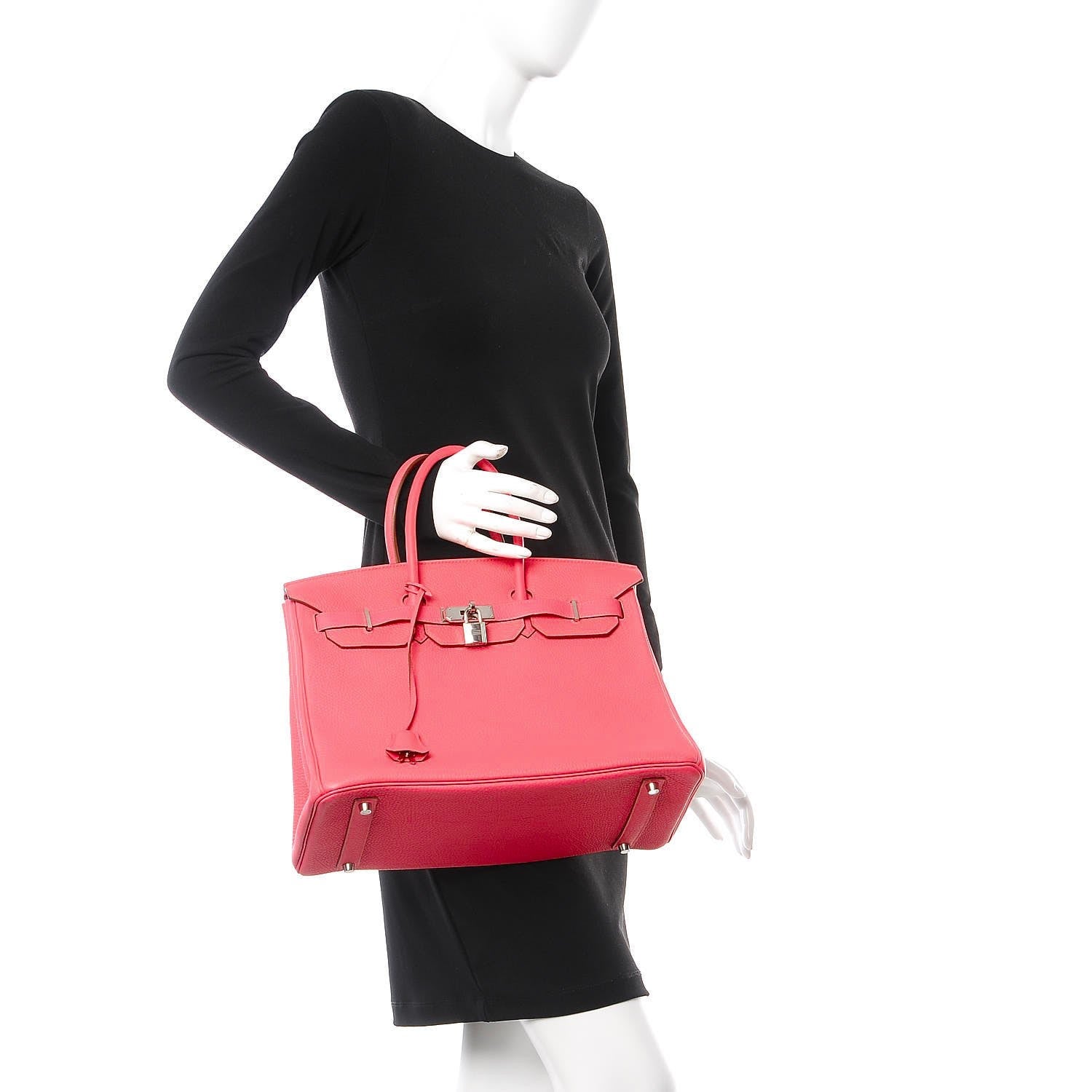 Hermes Togo Birkin 35 Rose Lipstick 2 of 7