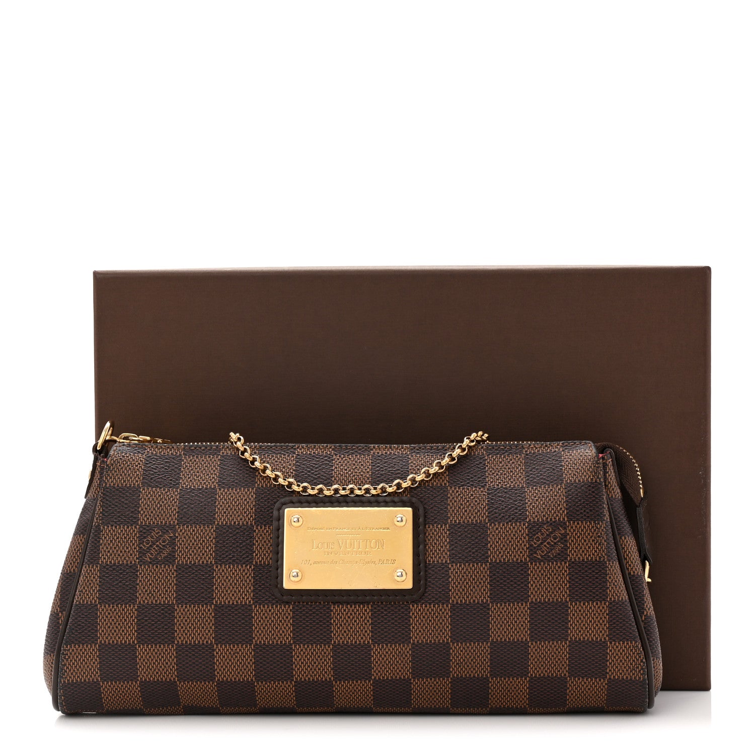 Louis Vuitton Damier Ebene Eva Clutch 12 of 12