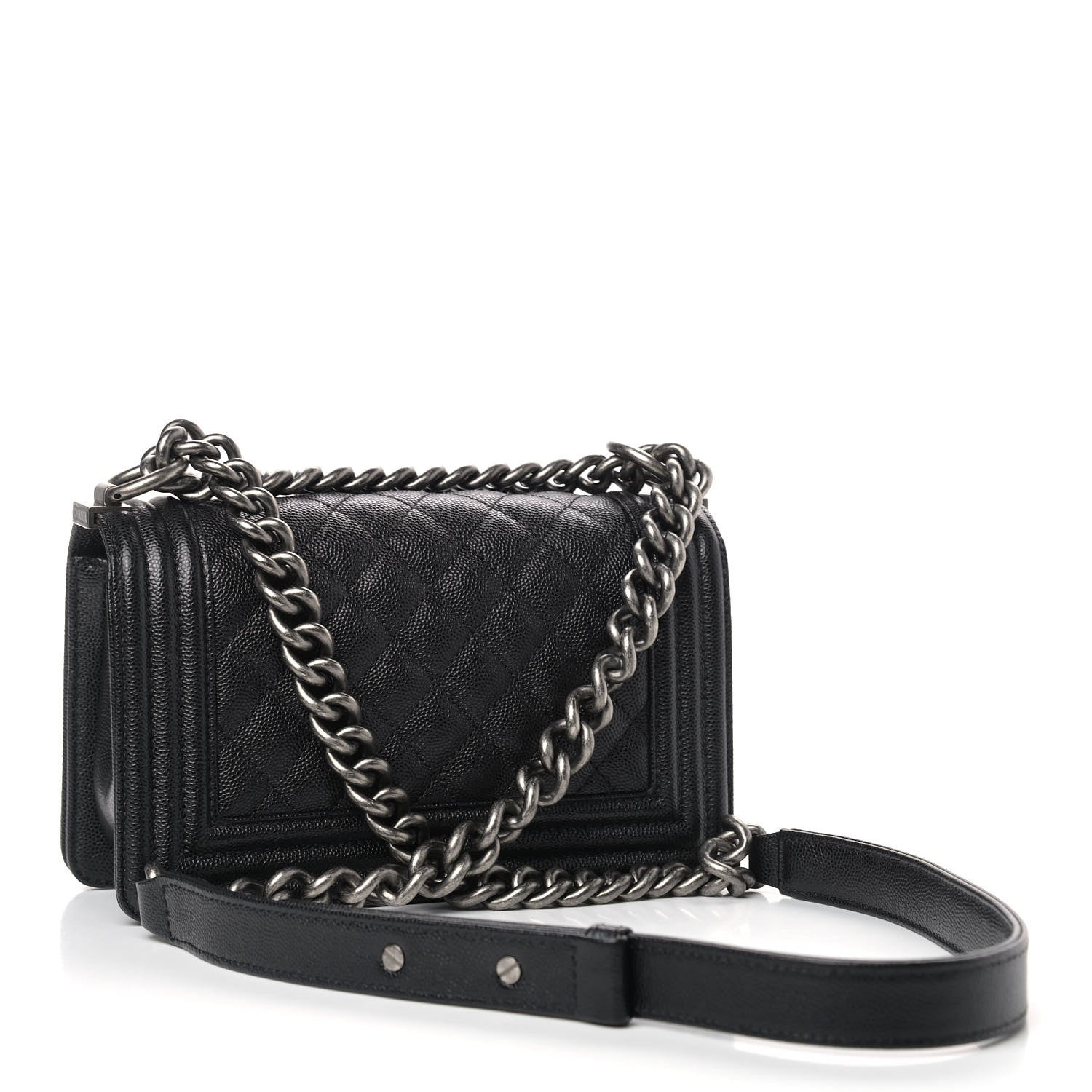Chanel Caviar Quilted Small Boy Flap Black 3 of 9