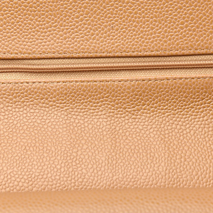 Chanel Caviar Quilted Medium Double Flap Beige 19 of 25