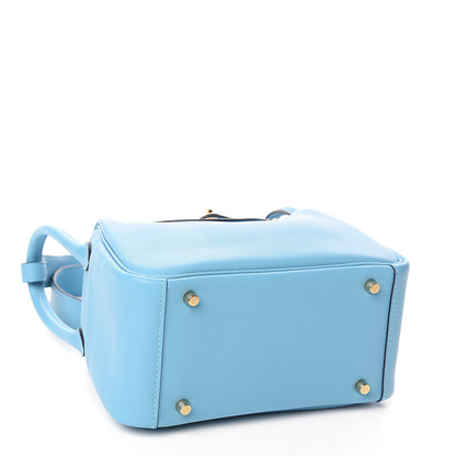 Hermes Swift Mini Lindy 20 Bleu Du Nord 3 of 9
