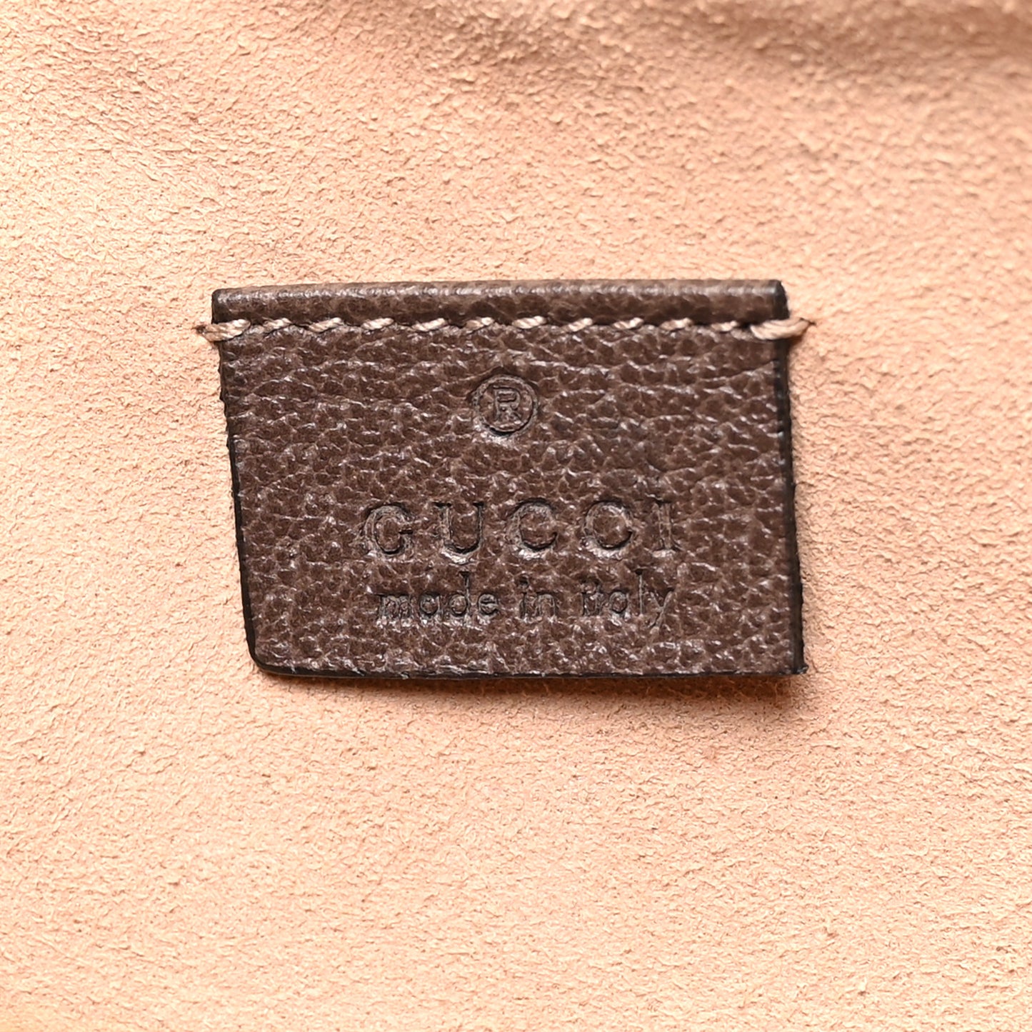 GG Supreme Monogram Large Ophidia Pouch Clutch Brown